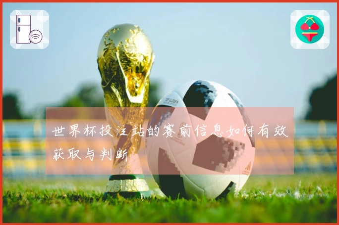 世界杯投注站的赛前信息如何有效获取与判断